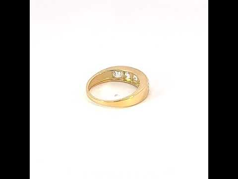 10K Yellow Gold Baby Cubic-Zirconia Fashion Ring