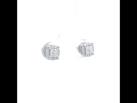 925 Sterling Silver Womens 0.53ct Moissanite Fashion Stud Earrings