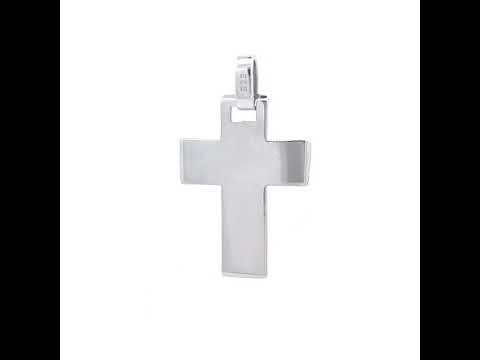 925 Sterling Silver Unisex Without CZ Cross Religious Charm Pendant
