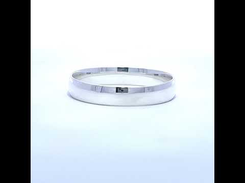 925 Sterling Silver Mens Comfort Fit Wedding Band 5mm Ring Size 10