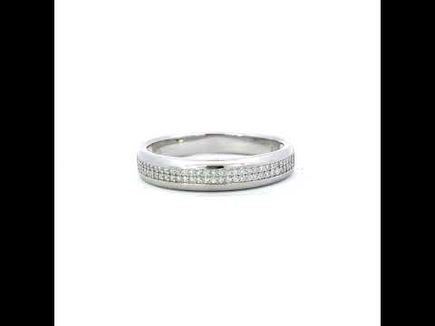 925 Sterling Silver Womens 0.30ct Moissanite Fashion Wedding Band Ring Size 10