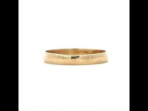 14Kt-Gold 3mm-Sz10 Regular Fit Wedding Band