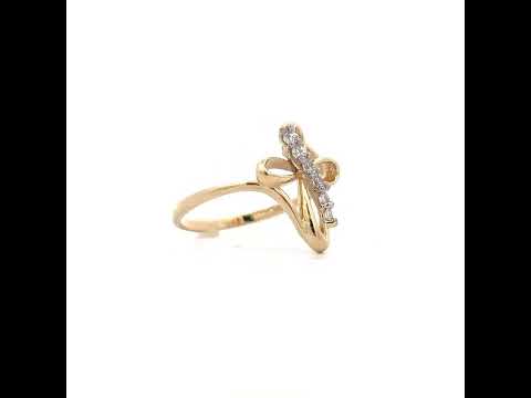 14K Gold Cubic Zirconia Ring