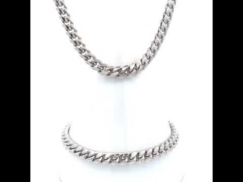 925 Silver Solid Miami Cuban Chain 6.3mm-24"