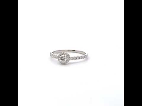 925 Sterling Silver Womens Round 0.59ct Moissanite Heart Engagement Ring Size 8