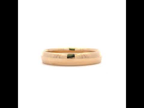 14K Gold Wedding Band Comfort-Fit 5mm-14