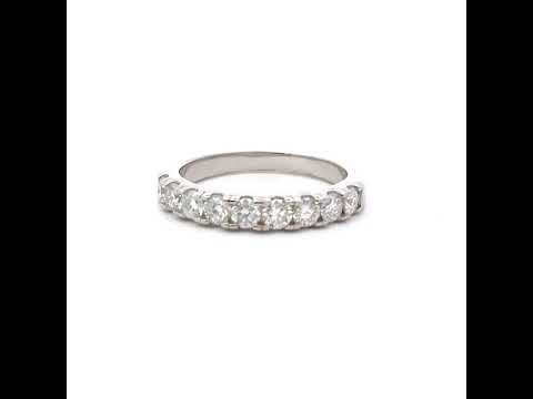 925 Sterling Silver Womens Round 1.36ct Moissanite Engagement Ring Size 7