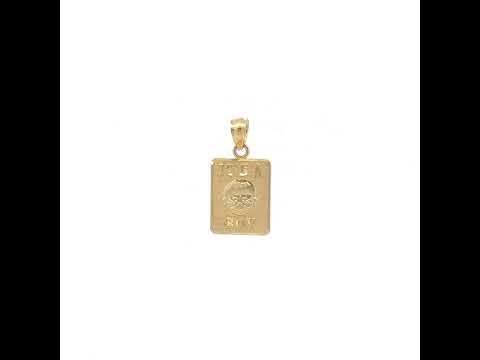 10K Yellow Gold Baby It's A Boy Charm Pendant