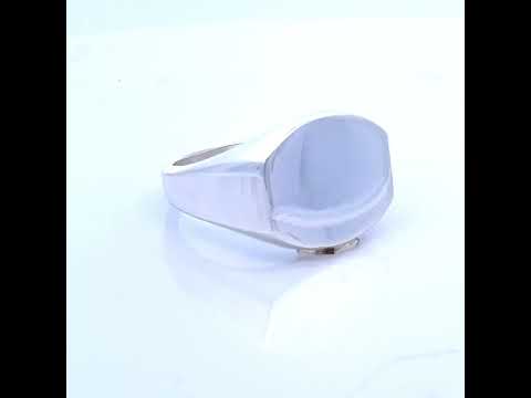 925 Sterling Silver Unisex Signet Ring Size 9