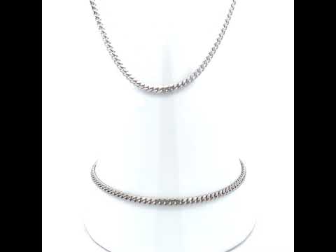 925 Silver Solid Miami Cuban Chain 2.6mm-18"