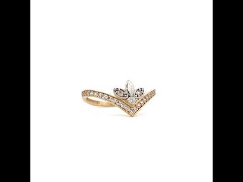 10K Two-tone Gold Womens Fashion Ring