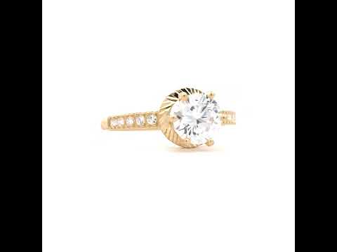 14K Gold Cubic Zirconia Ring