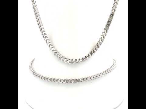 925 Silver Hollow Franco Chain 2.5mm-24