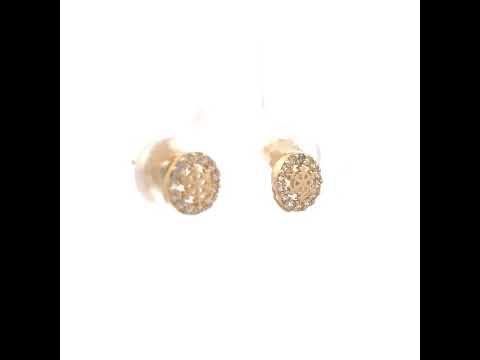 14K Gold Cubic Zirconia Earring
