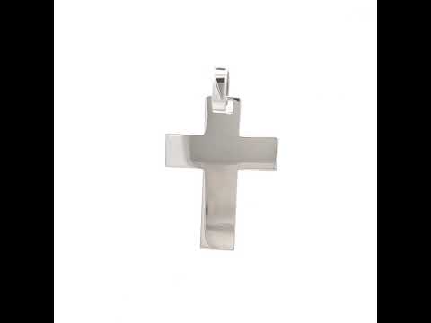 925 Sterling Silver Unisex Without CZ Cross Religious Charm Pendant