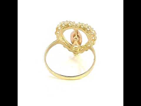 14K Gold Cubic Zirconia Ring