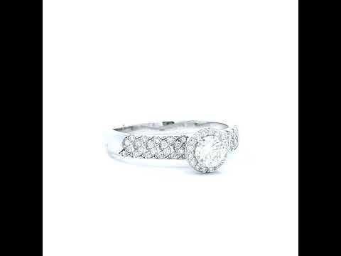 925 Sterling Silver Womens 0.75ct Moissanite Fashion Ring 8