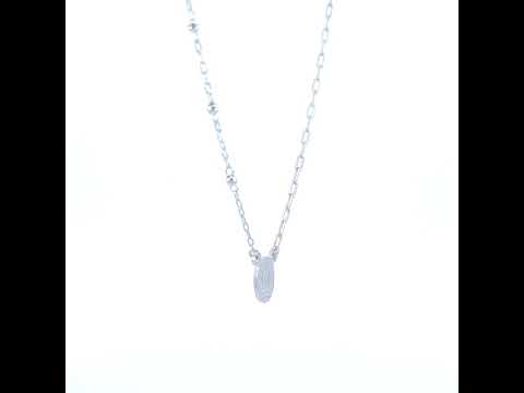 925 Sterling Silver Womens Religious Charm Necklace