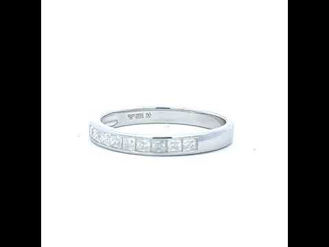 925 Sterling Silver Womens Baguette 0.80ct Moissanite Wedding Band Ring Size 5