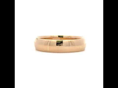 14K Gold Wedding Band Comfort-Fit 6mm-12