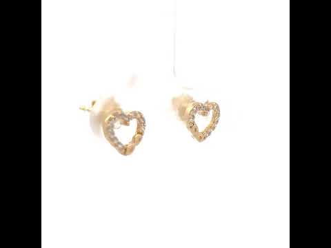 14K Gold Cubic Zirconia Earring