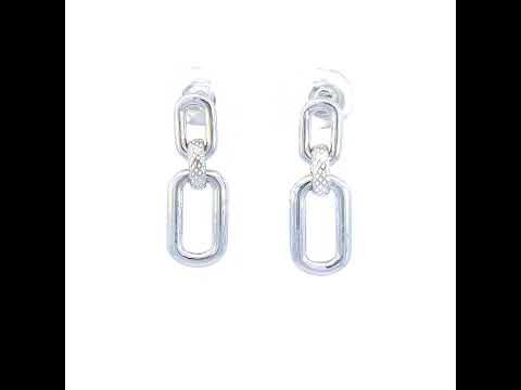 925 Sterling Silver Womens Fashion Danglers Earrings