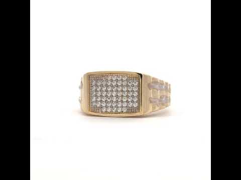 14K Gold Cubic Zirconia Ring