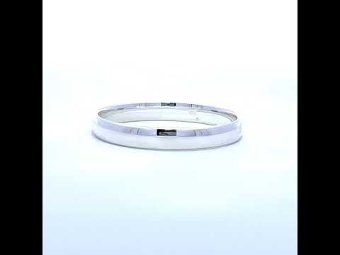 925 Sterling Silver Mens Comfort Fit Wedding Band 4mm Ring Size 9