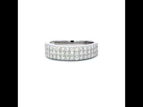 925 Sterling Silver Womens 1.32ct Moissanite Fashion Wedding Band Ring Size 6