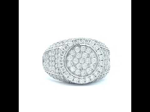 925 Sterling Silver Mens 2.67ct Moissanite Fashion Ring Size 9