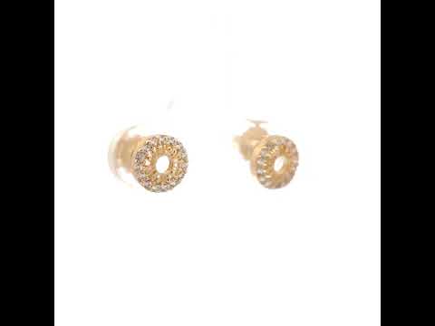 14K Gold Cubic Zirconia Earring