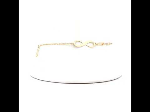 14K Gold Bracelet 8" (7"+1")