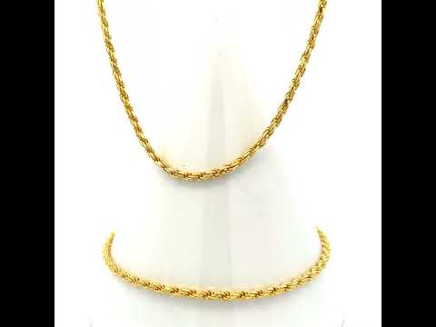 925 Silver Solid Rope Chain 2.5mm-22"