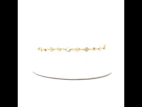 14K Gold Anklet 10" (9"+1")