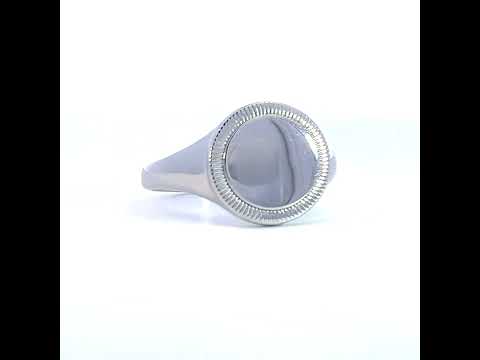 925 Sterling Silver Mens Signet Ring
