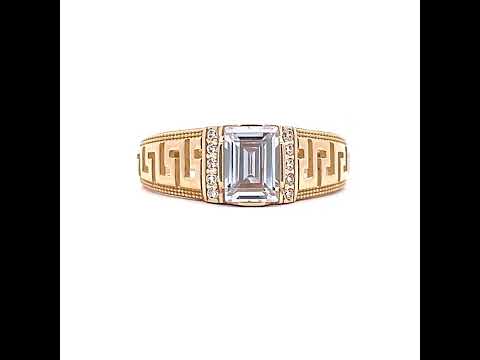 14K Gold Cubic Zirconia Ring