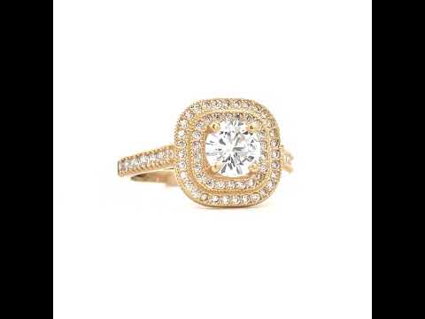 14K Gold Cubic Zirconia Ring