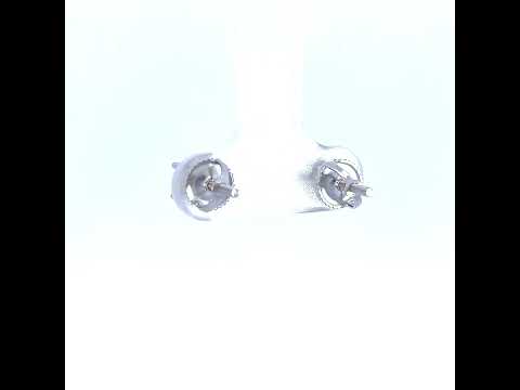 925 Sterling Silver Unisex Yellow Cubic-Zirconia 5mm Solitaire Stud Earrings